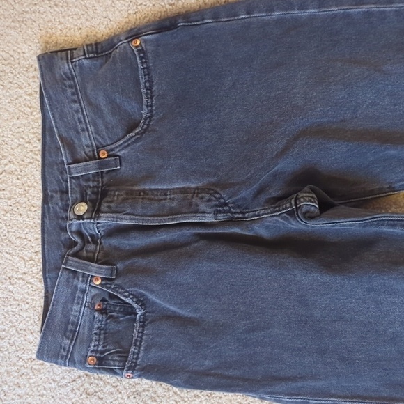 Levi Strauss Black 501 Black Button Fly Jeans - Picture 3 of 8